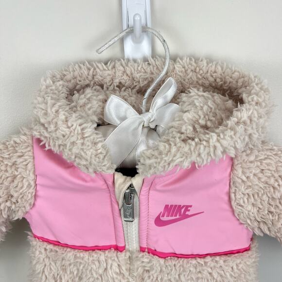 Nike Hooded Sherpa Coverall Newborn - Picture 2 of 6